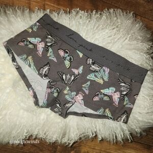 PINK Victoria's Secret Butterfly Print Boyshorts XS NWOT